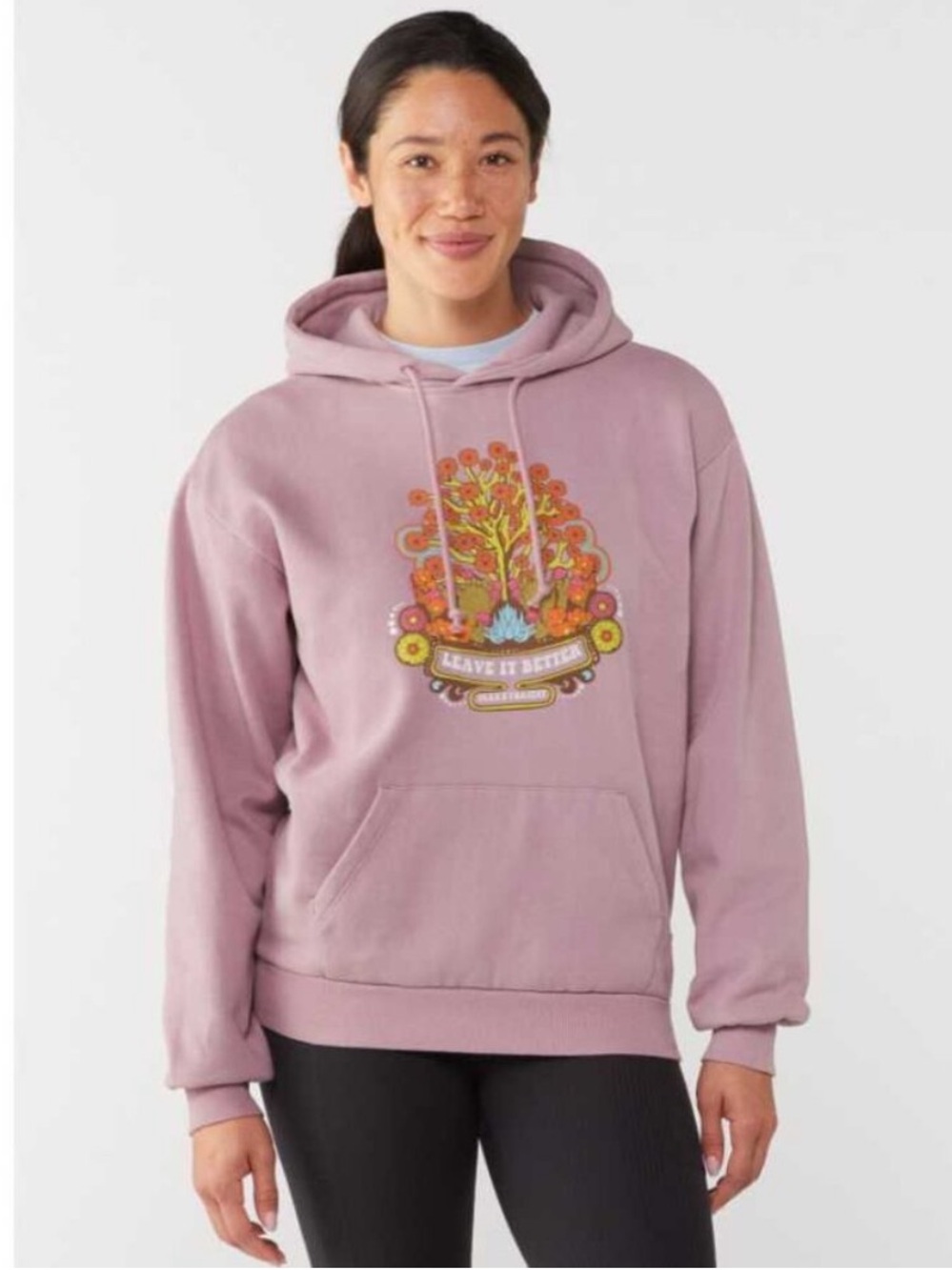 Parks Project Joshua Tree National Park Leave It Better Hoodie Mauve Orchid XS
